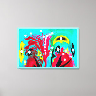 Oberfläche eines Alien Mond abstrakte Kunst Leinwanddruck