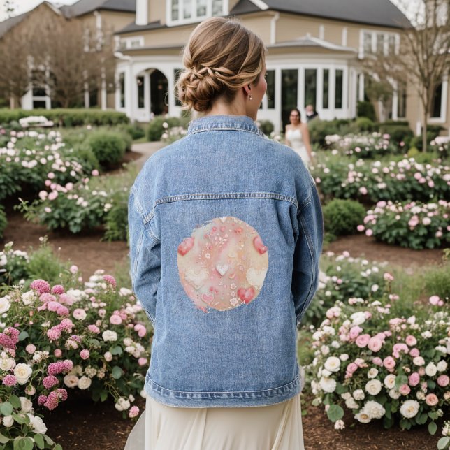 Oberfläche und Licht Jeansjacke (Hochzeit Rückseite)