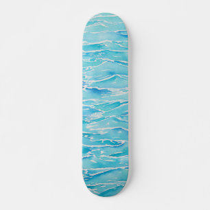 Oberflächenwasserwellen Ozean Meer Skateboard