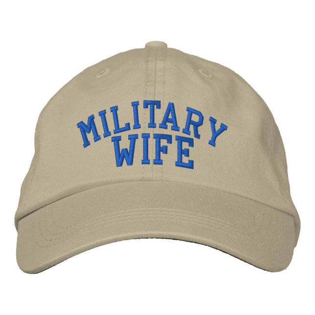 Obergrenze für die militärische Ehefrau durch den  Bestickte Baseballkappe (Vorderseite)
