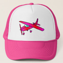 Obergrenzen für das Flugzeug von rosa Flugzeugen Truckerkappe
