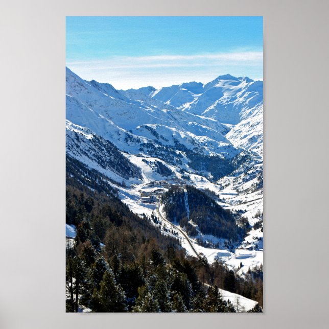 Obergurgl Hochgurgl Tirol Alpen Österreich Ph Poster (Vorne)