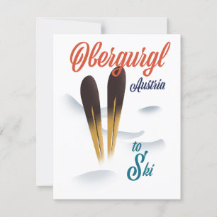 Obergurgl Österreich Ski-Plakat
