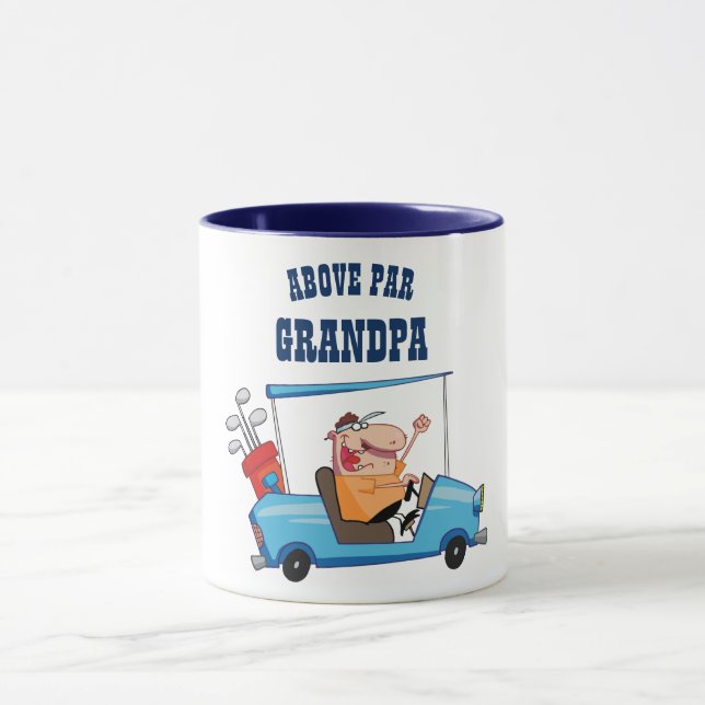 Oberhalb von PAR GRANDPA - Funny Golf Großvater Go Tasse (Zentrum)