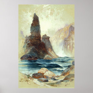 Oberhalb von Tower Falls, Moran, 1872 Poster