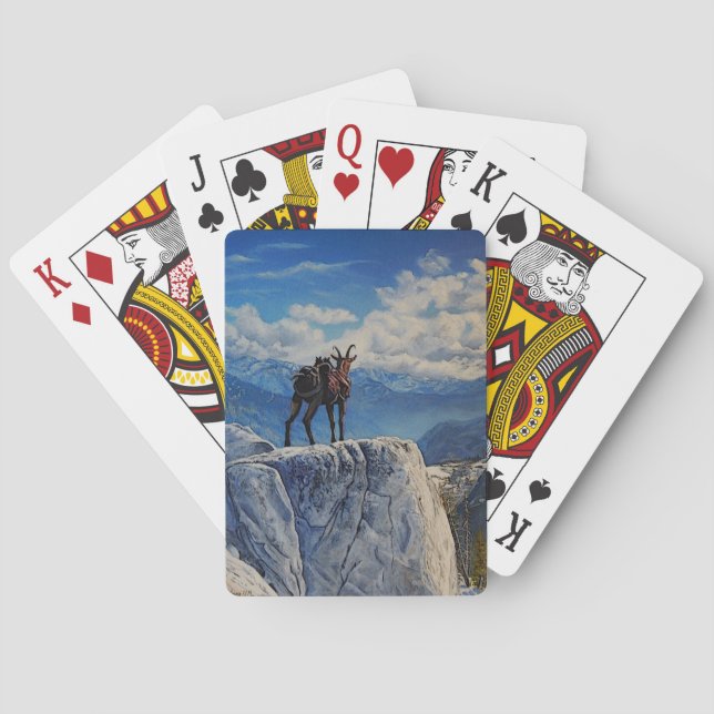 Oberhalsi Pack Goat in Idaho Spielkarten (Rückseite)