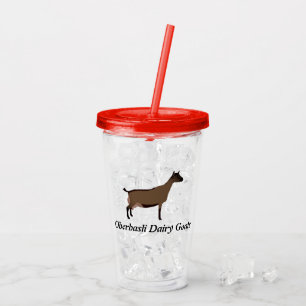 Oberhasli Dairy Goat Acryltrinkbecher