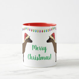 Oberhasli Milchziegen Weihnachten Tasse
