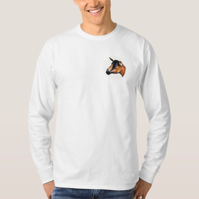 Oberhasli Ziegen-Kunst-Shirt T-Shirt (Vorderseite)