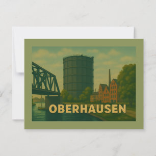 Oberhausen Deutschland Stadt Kunst Postkarte