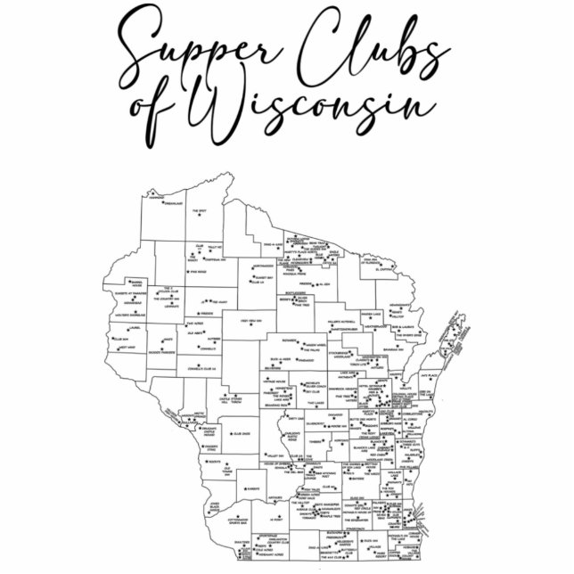 Oberklubs von Wisconsin Freistehende Fotoskulptur (Vorne)