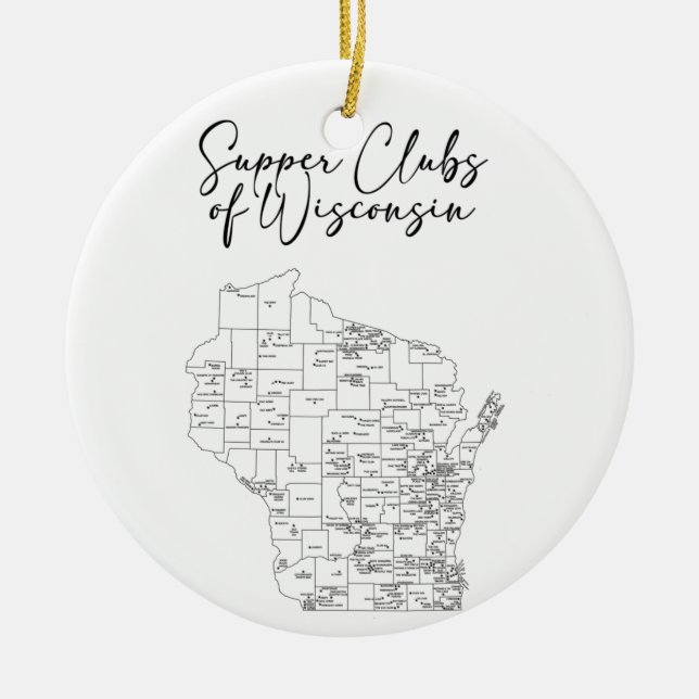 Oberklubs von Wisconsin Keramik Ornament (Vorne)