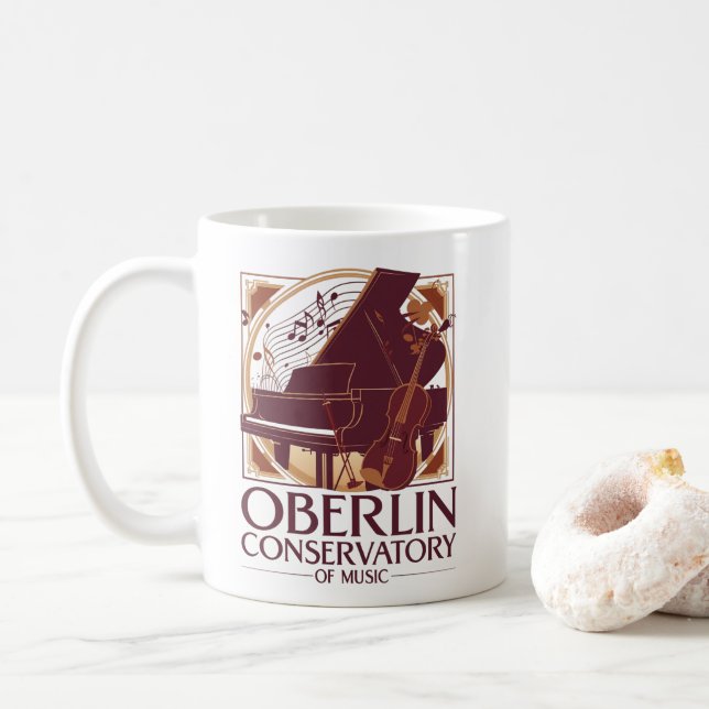 Oberlin Conservatory Vintag Music Tasse (Mit Donut)