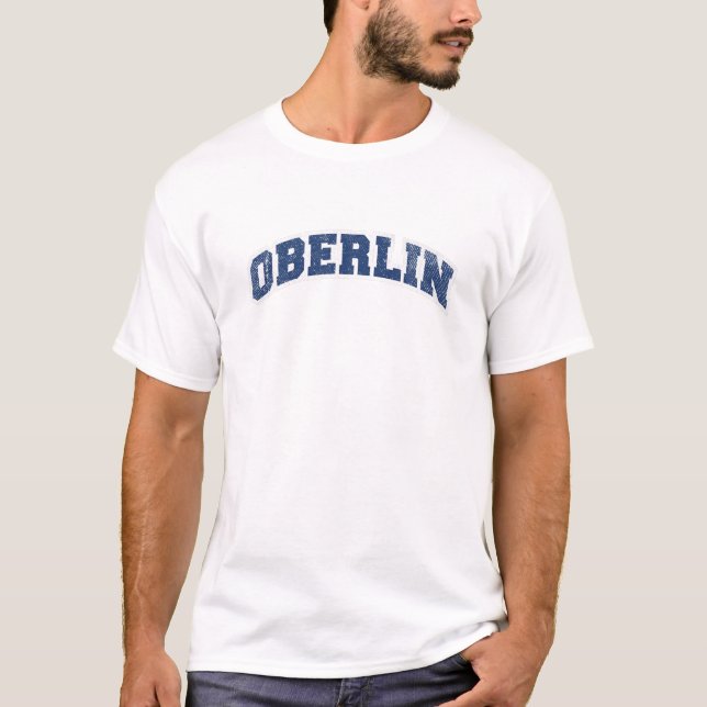 Oberlin Ohio Varsity Style Vintage T-Shirt (Vorderseite)
