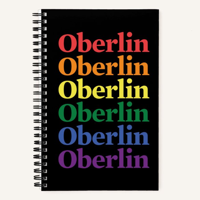 Oberlin Pride Spiralblock Notizbuch (Vorderseite)