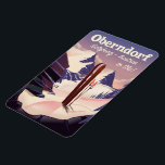 Oberndorf, Salzburg, Österreich, Skiplakat Magnet<br><div class="desc">Oberndorf,  Salzburg,  Österreich,  Skiposter im schönen alten Retrostil.</div>