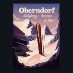 Oberndorf, Salzburg, Österreich, Skiplakat Poster<br><div class="desc">Oberndorf,  Salzburg,  Österreich,  Skiposter im schönen alten Retrostil.</div>