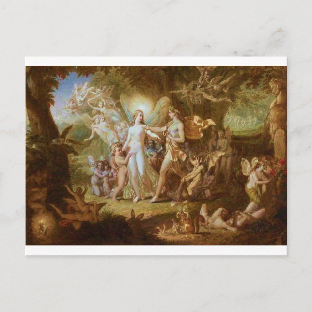 Oberon und Titania Postkarte (Vorderseite)