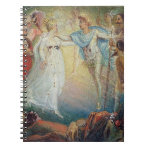 Oberon und Titania von 'einem Sommernachtstraum Notizblock