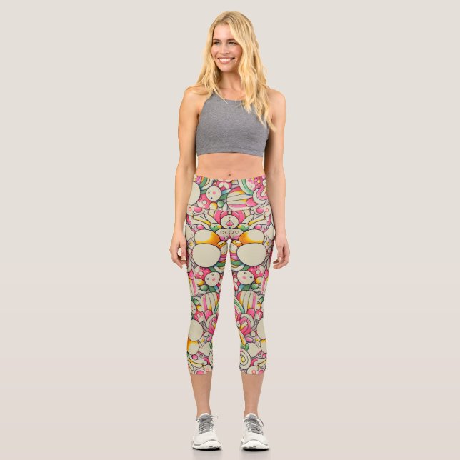 Oberschenkelkapsel Capri Leggings (Vorderseite)