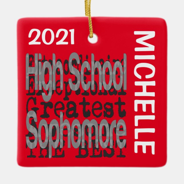 Oberschüler Oberschullehrer CUSTOM Keramikornament (Vorderseite)