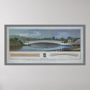 Oberschuylkill Covered Bridge Philadelphia PA Poster