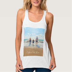 Oberseite des benutzerdefinierten Fotos Text - Ihr Tank Top