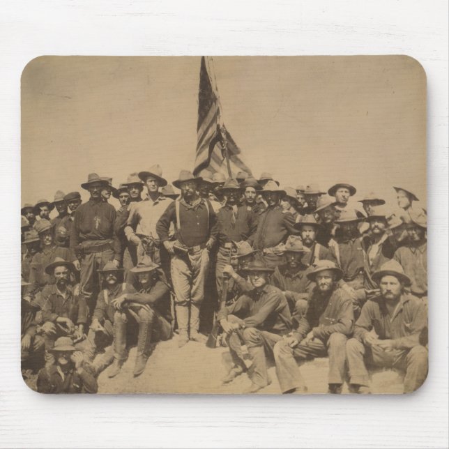 Oberst Roosevelt und sein Rough Riders Mousepad (Vorne)