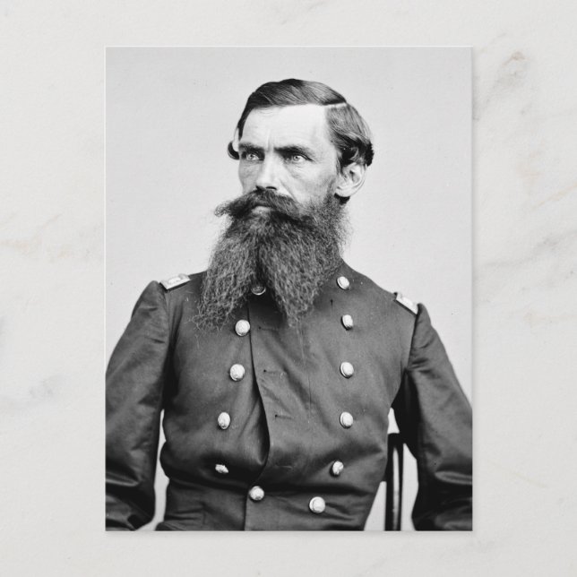 Oberst Strother, 3. WV-Kavallerie, 1860er Postkarte (Vorderseite)
