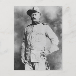 Oberst Theodore Roosevelt, 1898. Postkarte