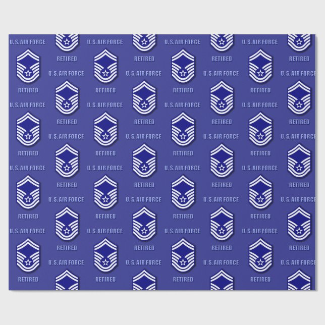 Oberstabsfeldwebel USAF Geschenkpapier (Flach)