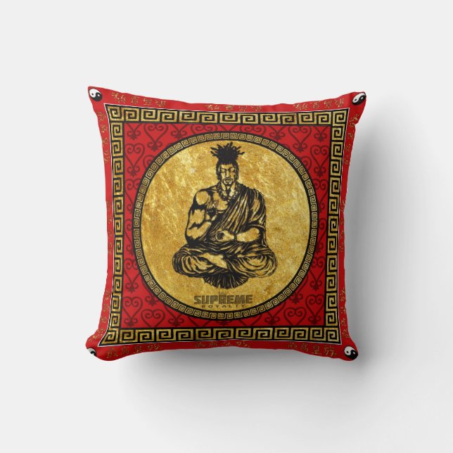 Oberste Abgabe-erstes buddhistisches Kissen (Rot, (Vorderseite)