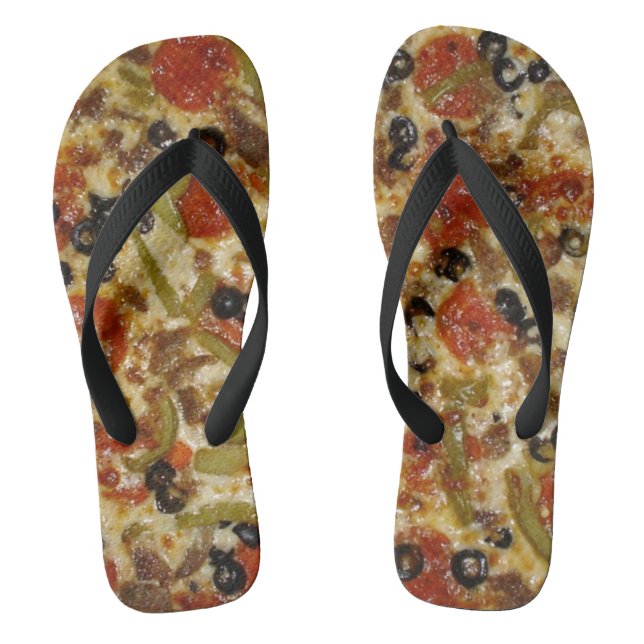 Oberste Pizza Flip Flops (Fußbett)