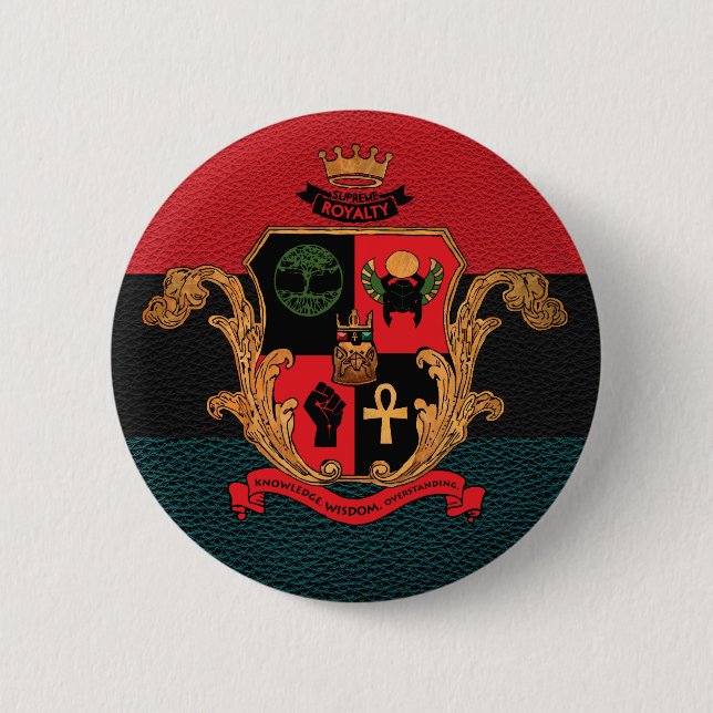 Oberster Abgabe-Adel-Wappen-Knopf (Tri) Button (Vorderseite)