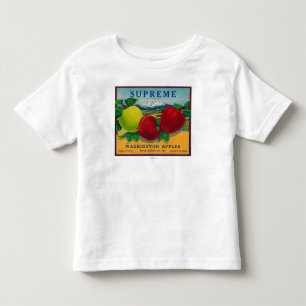 Oberster Apple-Aufkleber - Washington-Staat Kleinkind T-shirt