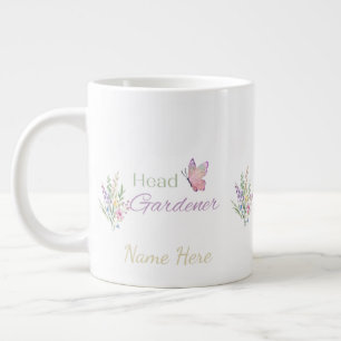Oberster Gärtner Floral, Muttertag, Geburtstag Jumbo-Tasse