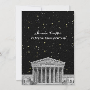 Oberster Gerichtshof Etch3 DIY BG Color V Law Scho Einladung