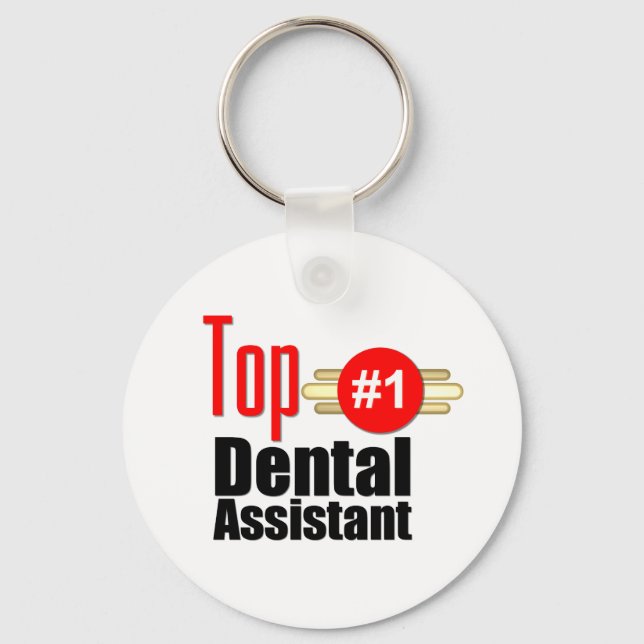 Oberster Zahnarztassistent Schlüsselanhänger (Vorderseite)