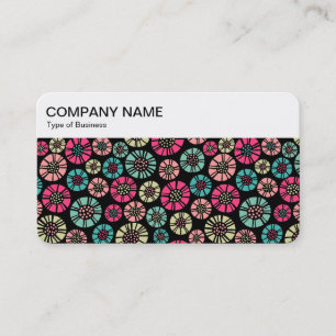 oberstes Panel - Abstrakte Blume 031023 Visitenkarte