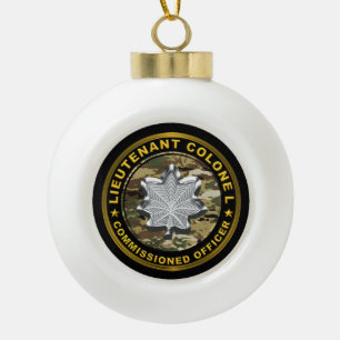 Oberstleutnant  keramik Kugel-Ornament