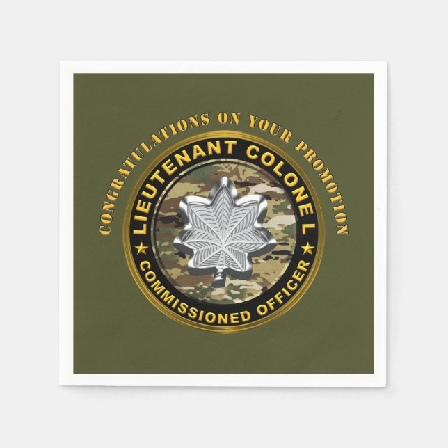 Oberstleutnant LTC Werbeaktion Serviette (Vorderseite)