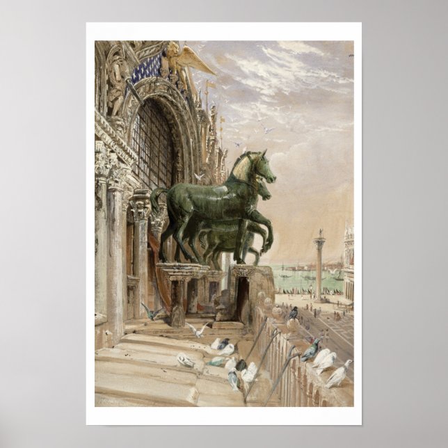 Oberteil der Fassade der Markuskirche, Poster (Vorne)