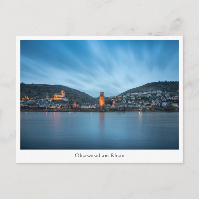 Oberwesel am Rhein, Deutschland Postkarte (Vorderseite)