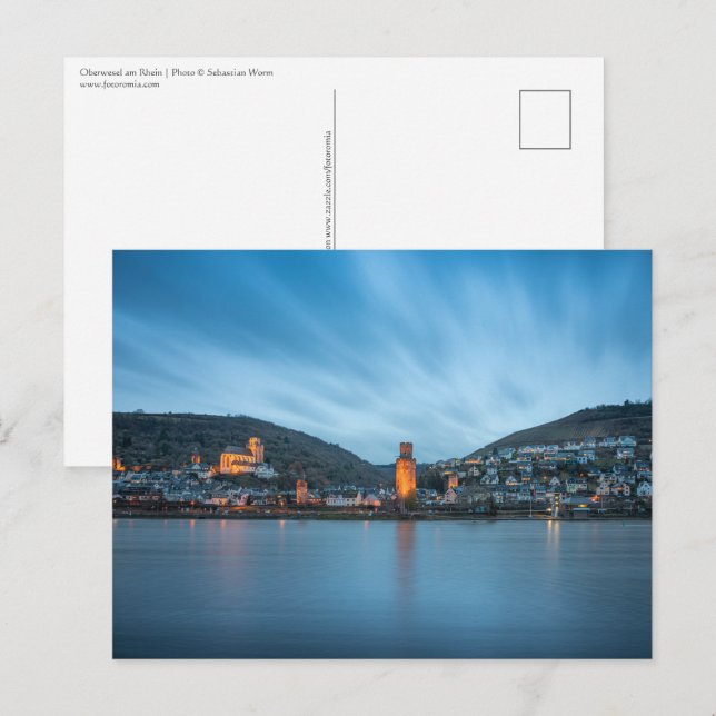 Oberwesel Deutschland Postkarte (Vorne/Hinten)