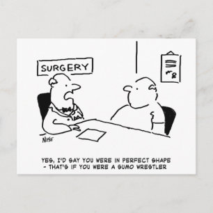 Obèse au cabinet du médecin Carte postale