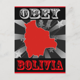 Obey Bolivia Postkarte