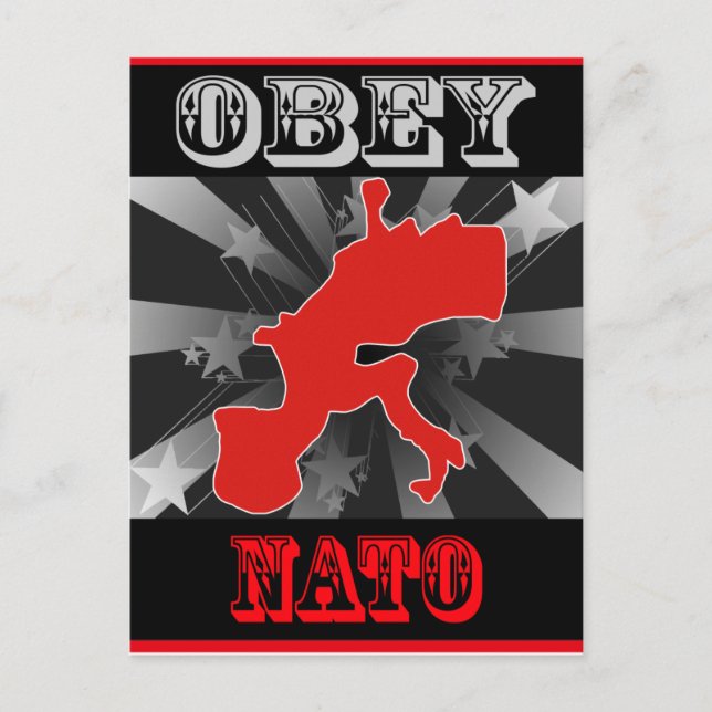 Obey Nato Postkarte (Vorderseite)