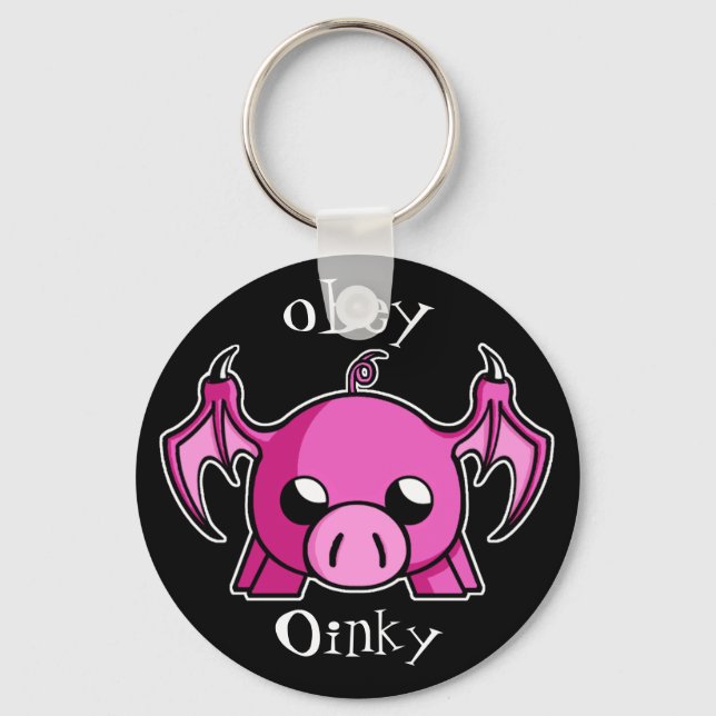 obey Oinky Schlüsselanhänger (Vorderseite)