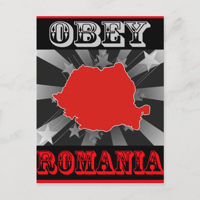 Obey Romania Postkarte (Vorderseite)