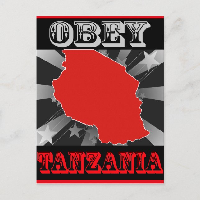 Obey Tansania Postkarte (Vorderseite)